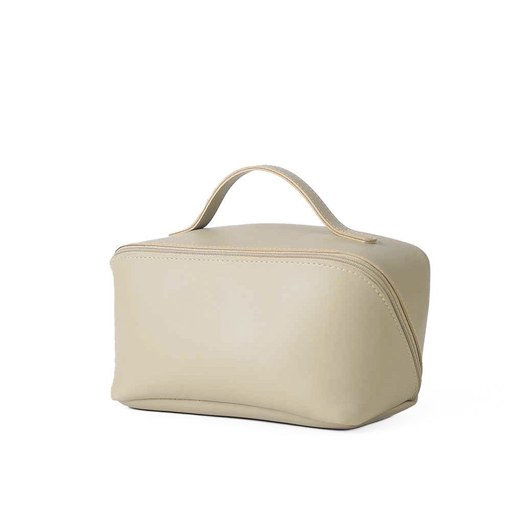 Large Capacity Travel Cosmetic Bag Beige - astorebags.pk