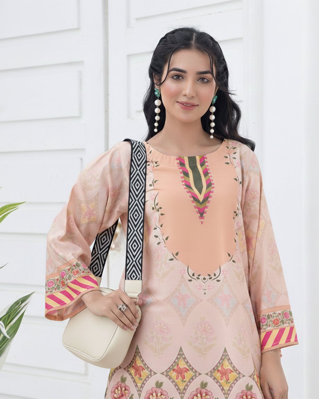 Messenger Shoulder Bag Beige - astorebags.pk