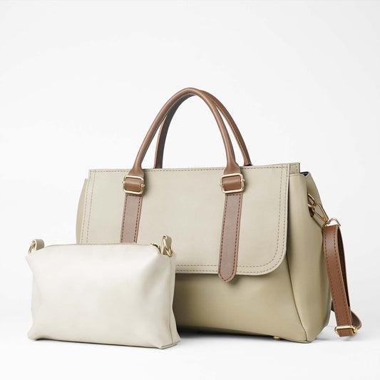 Milly set of 2 bag beige & brown - astorebags.pk