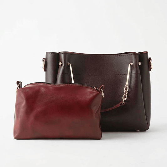 Mini Emerald set of 2 Bag Maroon - astorebags.pk