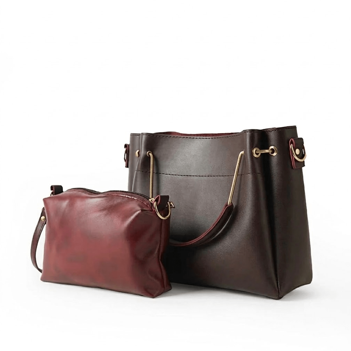 Mini Emerald set of 2 Bag Maroon - astorebags.pk