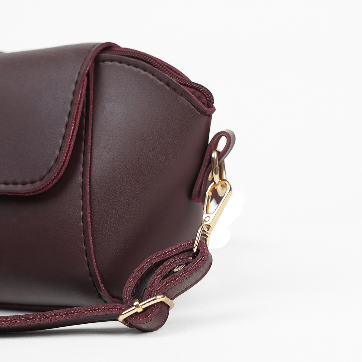 Mini Flap Crossbody Bag Maroon - astorebags.pk