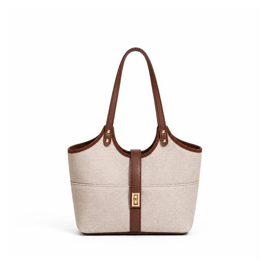 Mira Bag Beige & Brown - astorebags.pk