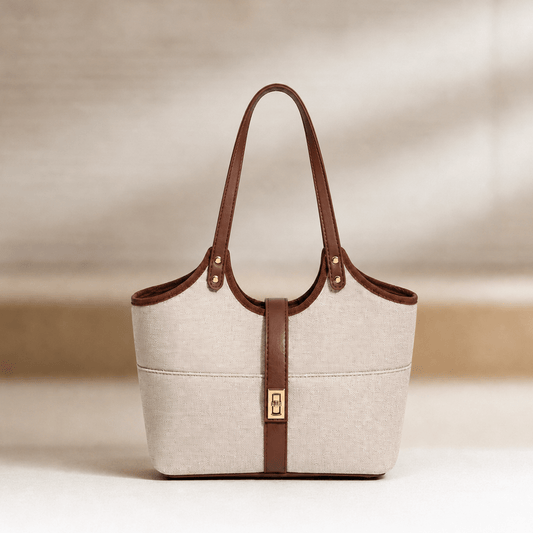 Mira Bag Beige & Brown - astorebags.pk