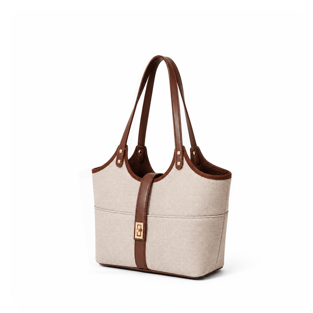 Mira Bag Beige & Brown - astorebags.pk