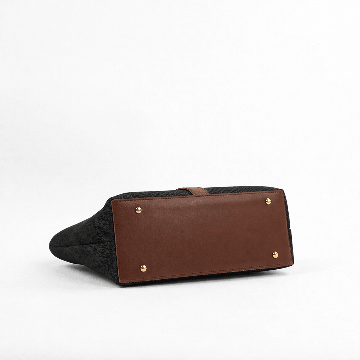 Mira Canvas Bag black & brown - astorebags.pk