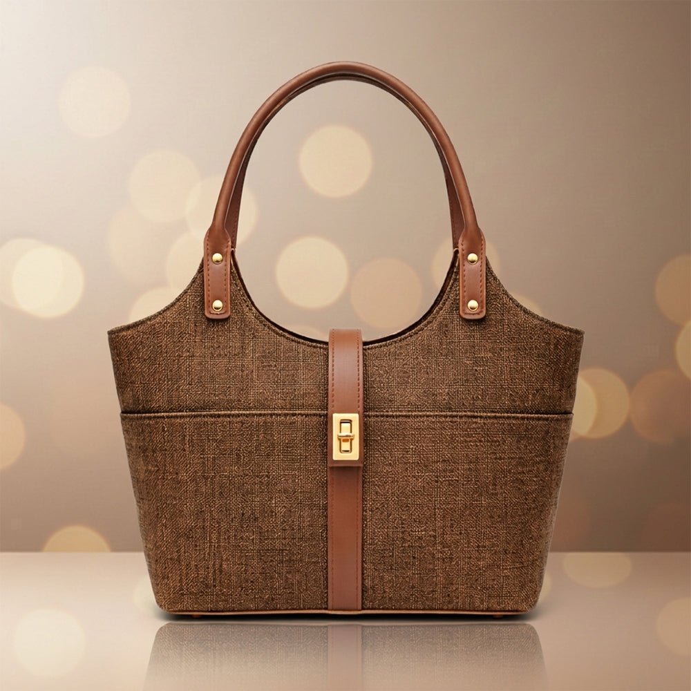 Mira Canvas Bag Brown - astorebags.pk
