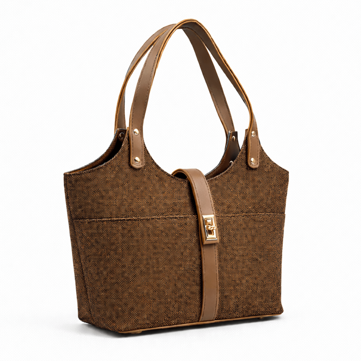 Mira Canvas Bag Brown - astorebags.pk