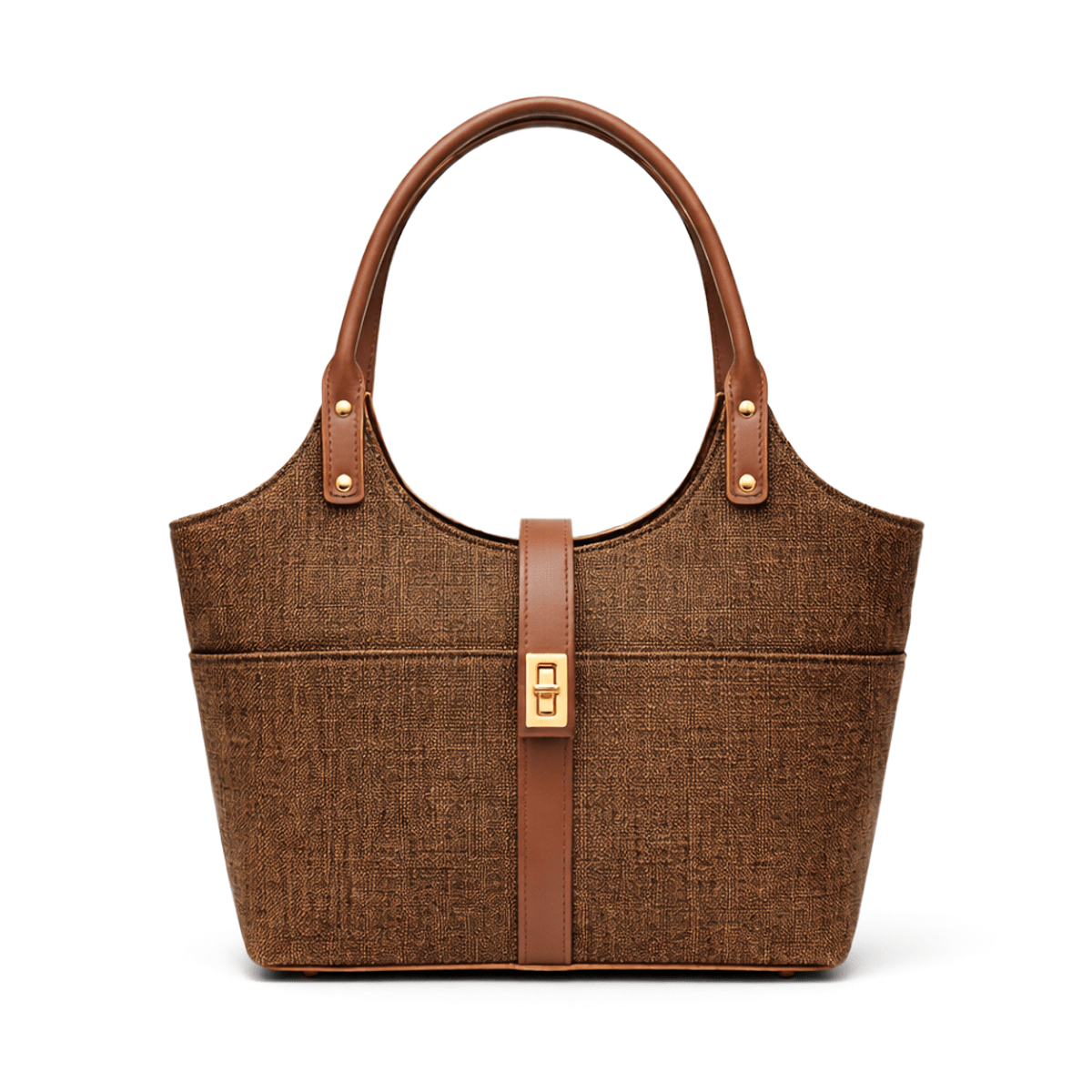 Mira Canvas Bag Brown - astorebags.pk