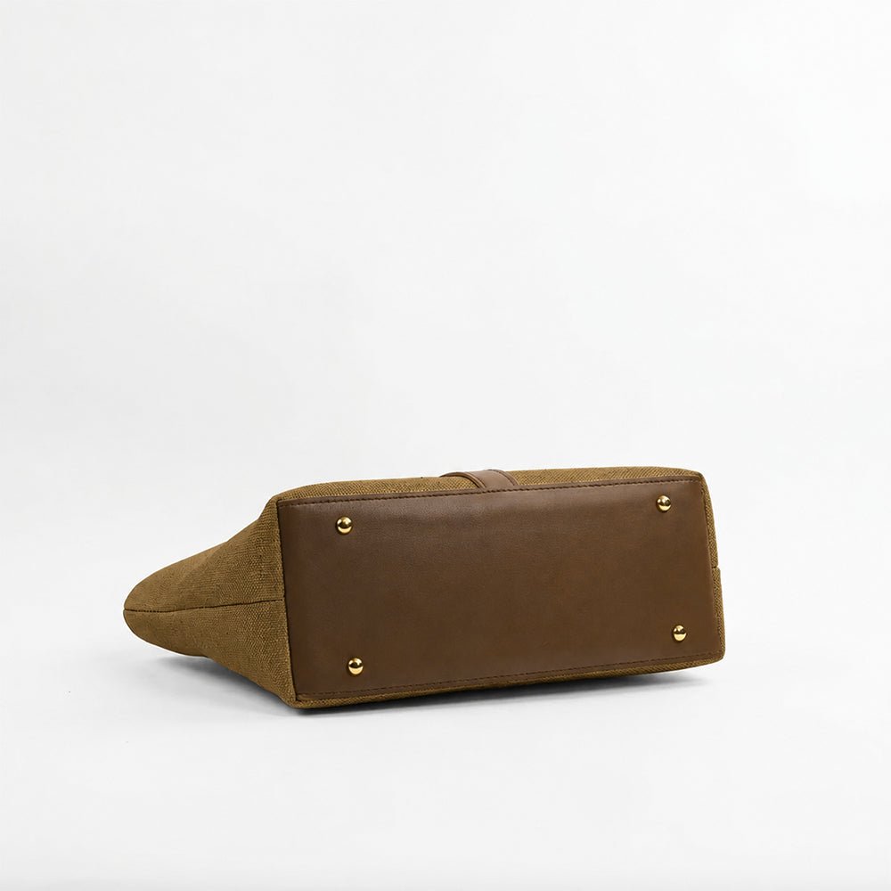Mira Canvas Bag Brown - astorebags.pk