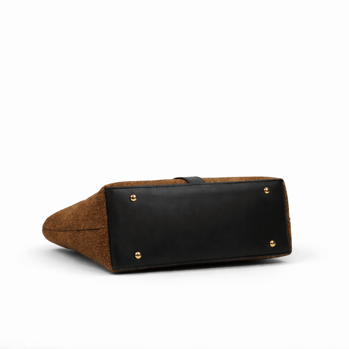 Mira Canvas Bag brown & black - astorebags.pk