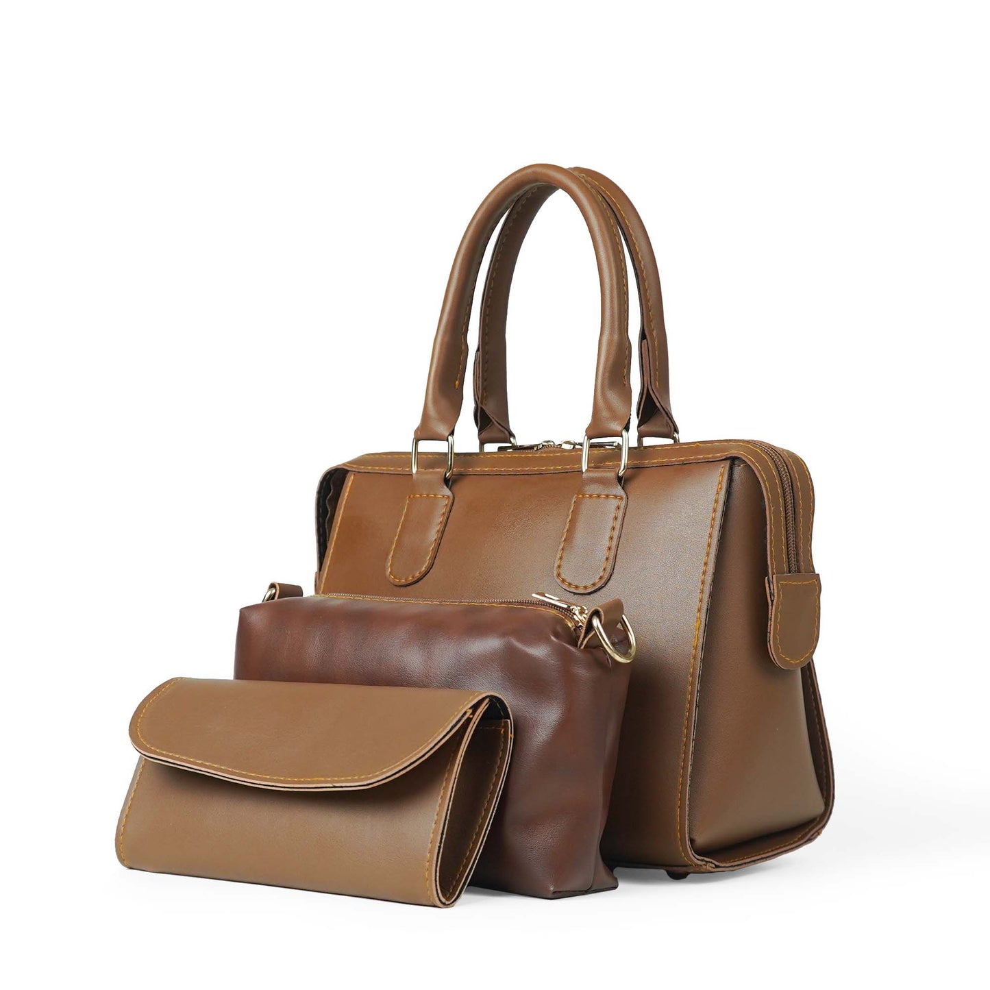 Olive Bag Set of 3 Brown - astorebags.pk