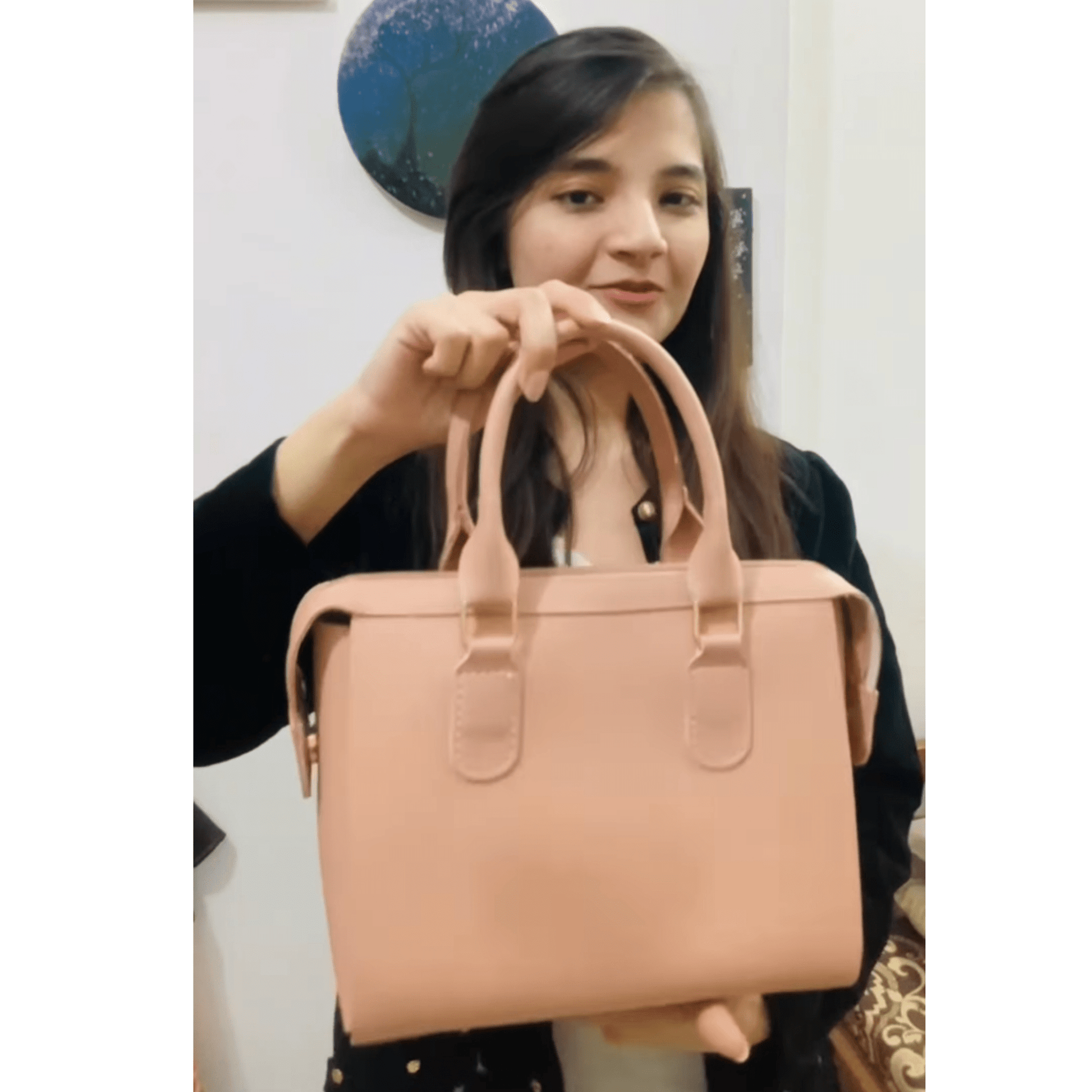 Olive Bag Set of 3 Peach - astorebags.pk