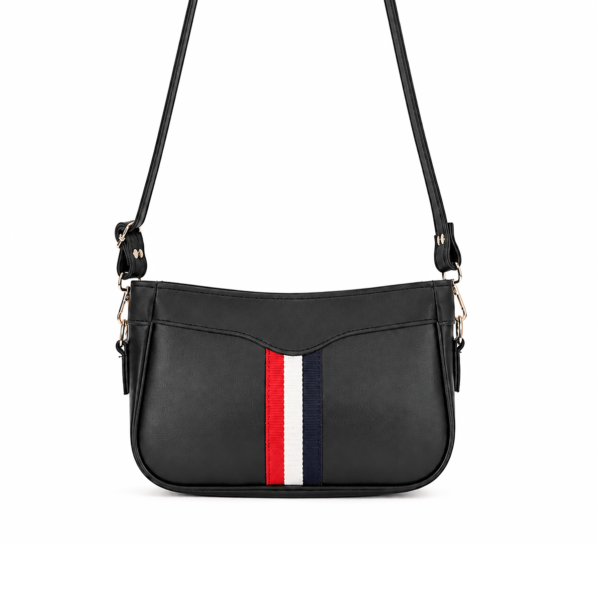 Riviera Stripe Bag Black - astorebags.pk