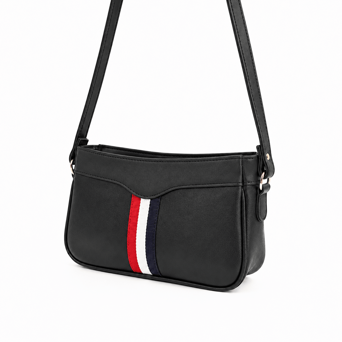 Riviera Stripe Bag Black - astorebags.pk