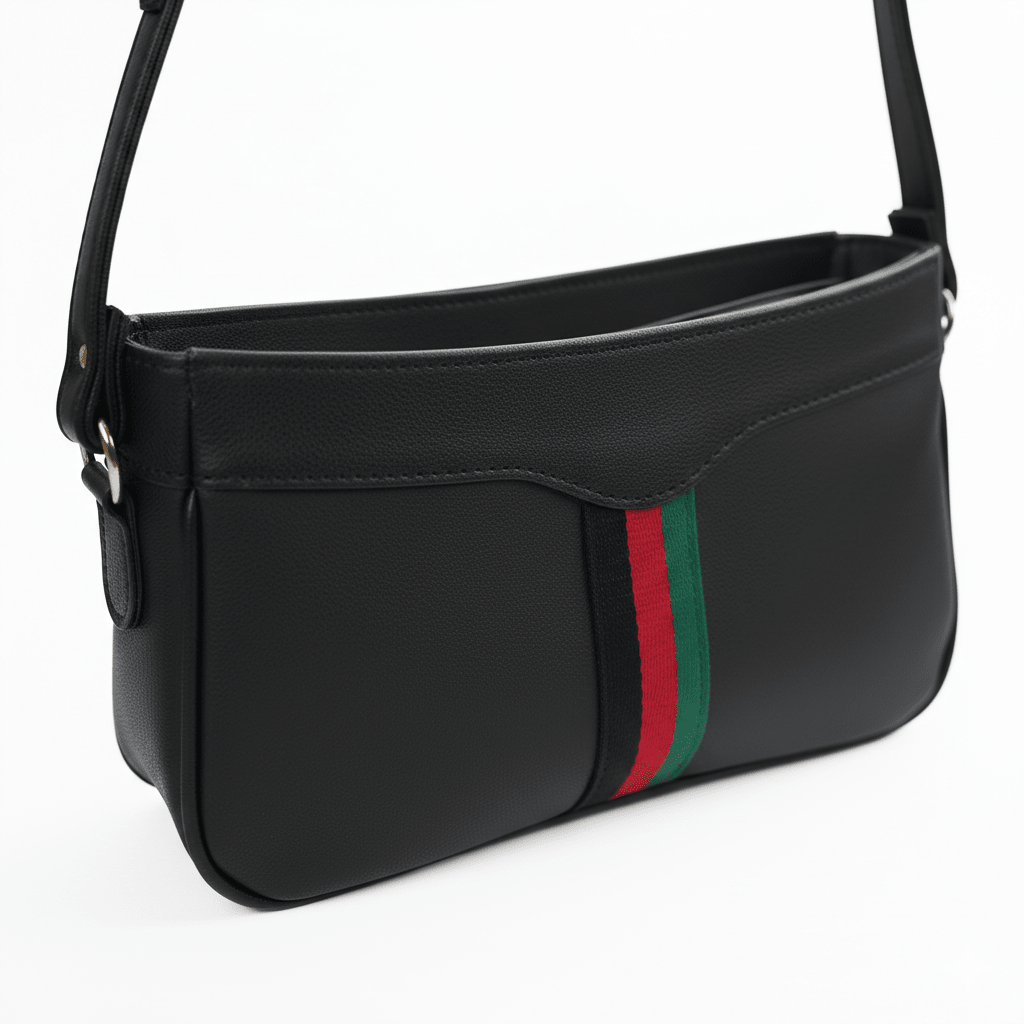 Riviera Stripe Bag Black - astorebags.pk