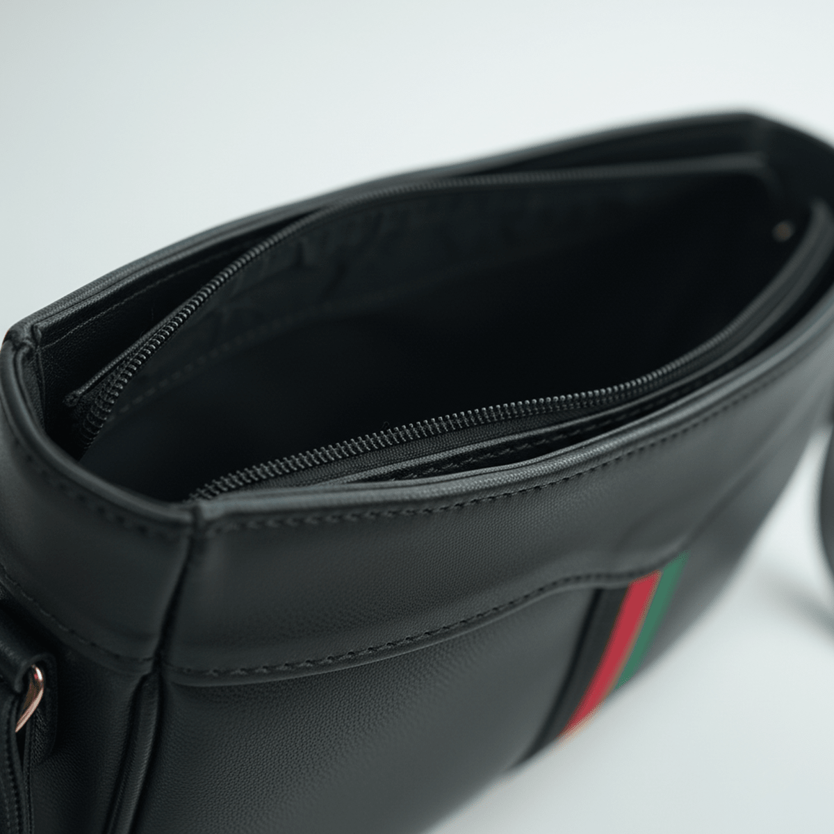 Riviera Stripe Bag Black - astorebags.pk