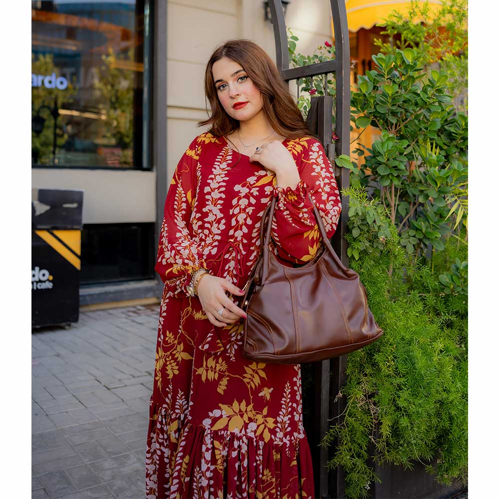 Scrunchie Bag Brown - astorebags.pk