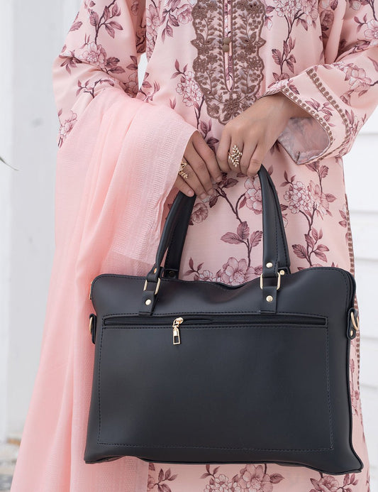Slik Laptop Bag (peach) - astorebags.pk