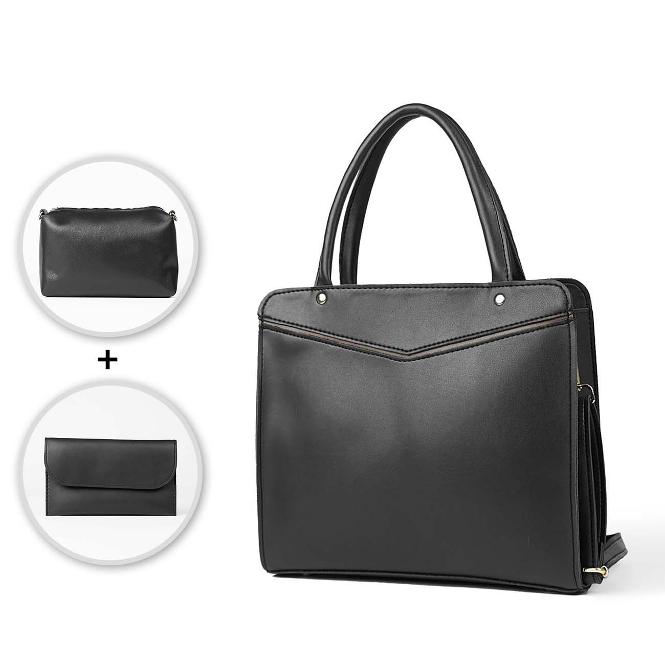 Smart set of 3 Bag black - astorebags.pk