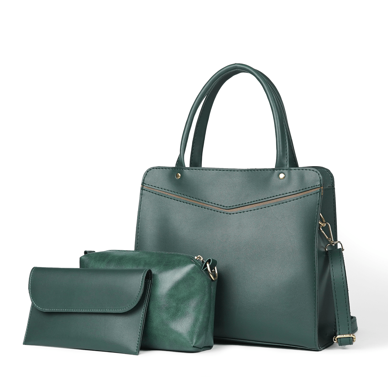 Smart set of 3 Bag green - astorebags.pk