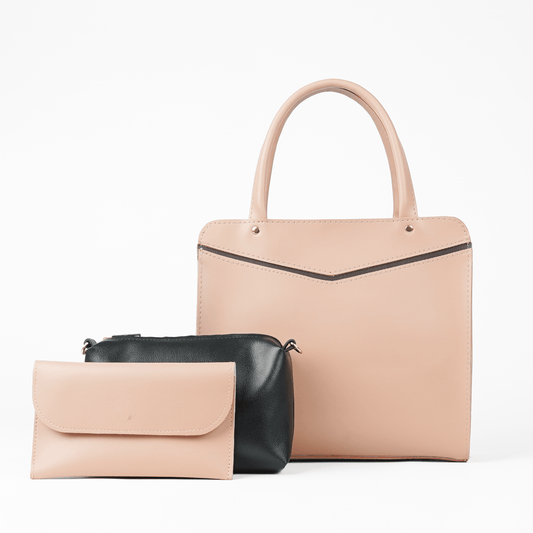 Smart set of 3 Bag peach - astorebags.pk