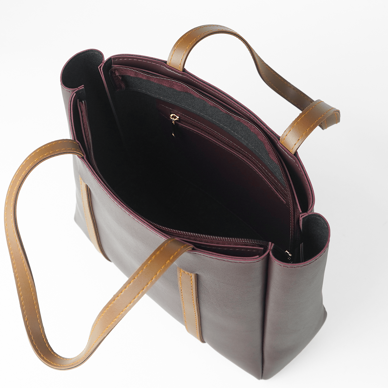 Stay Bag Maroon and Brown - astorebags.pk