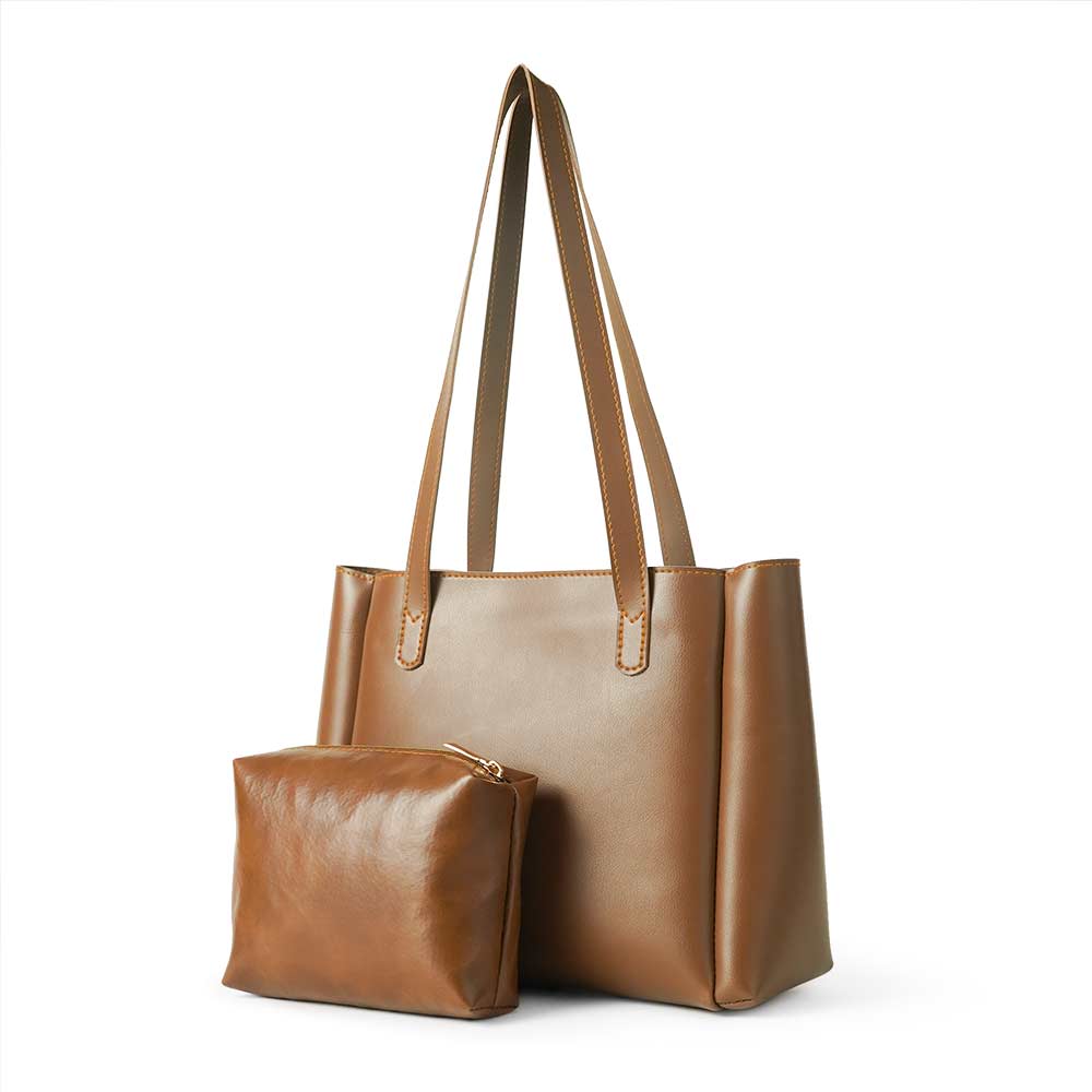 Wide set of 2 Bag Brown - astorebags.pk
