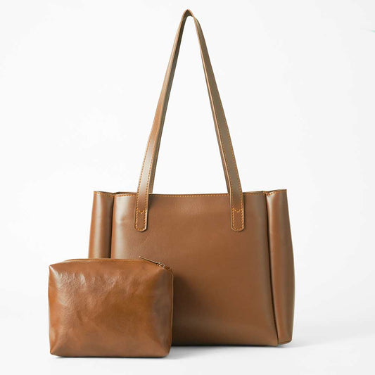 Wide set of 2 Bag Brown - astorebags.pk