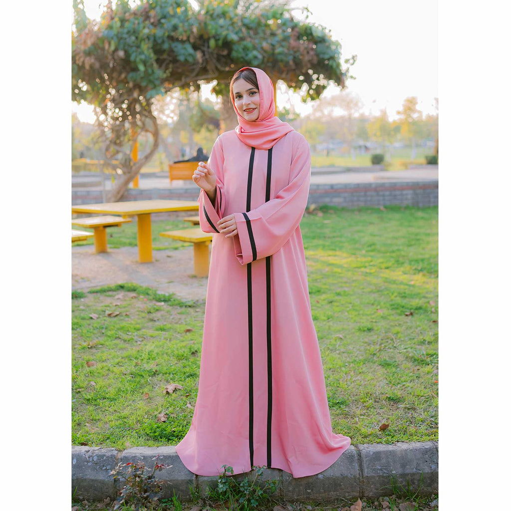 Classic Abaya (pink) shop online in Pakistan by Astore