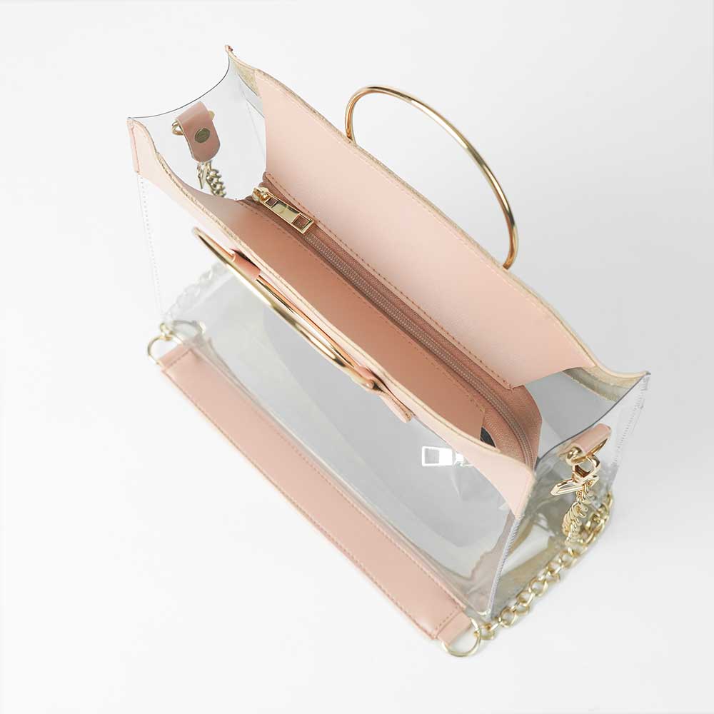 Acrylic Bag Peach - astorebags.pk