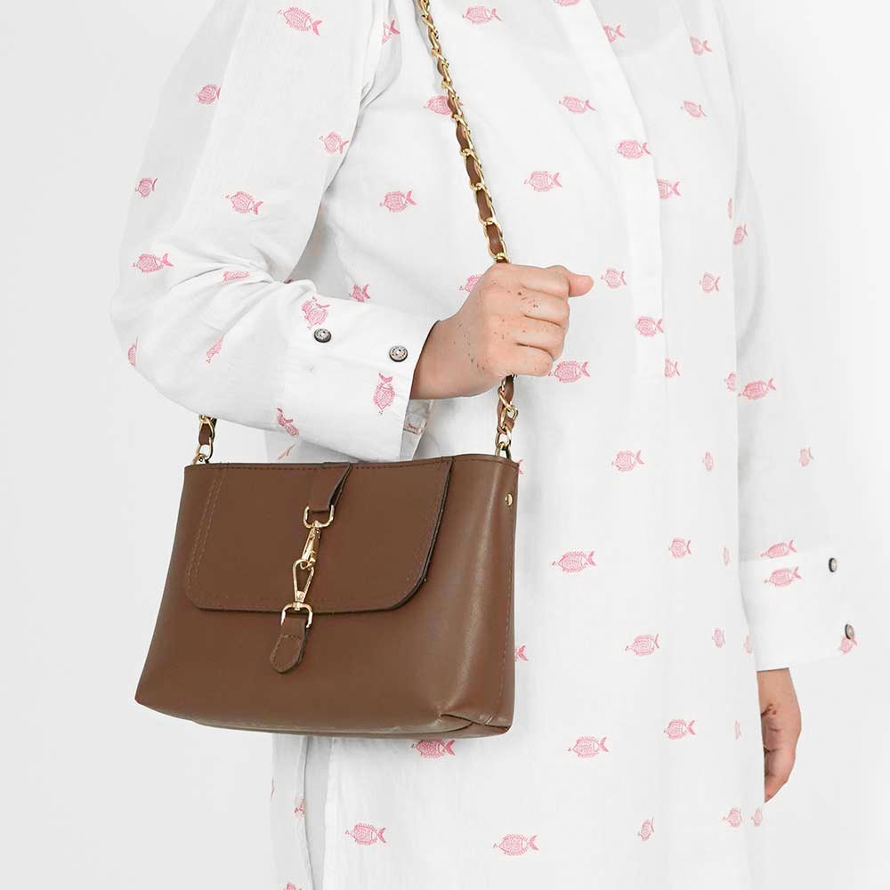 Clarent Bag Brown - astorebags.pk