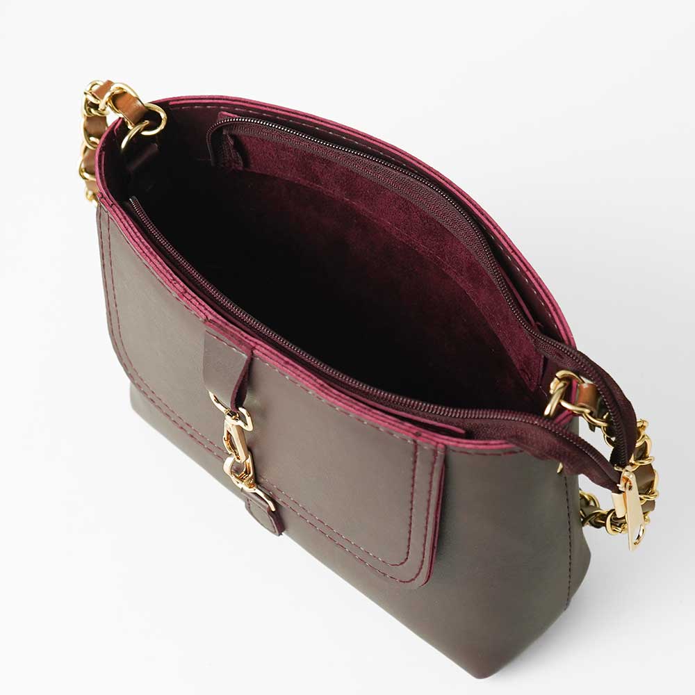 Clarent Bag Maroon - astorebags.pk