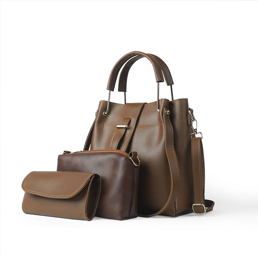 Emerald Set of 3 bag brown - astorebags.pk