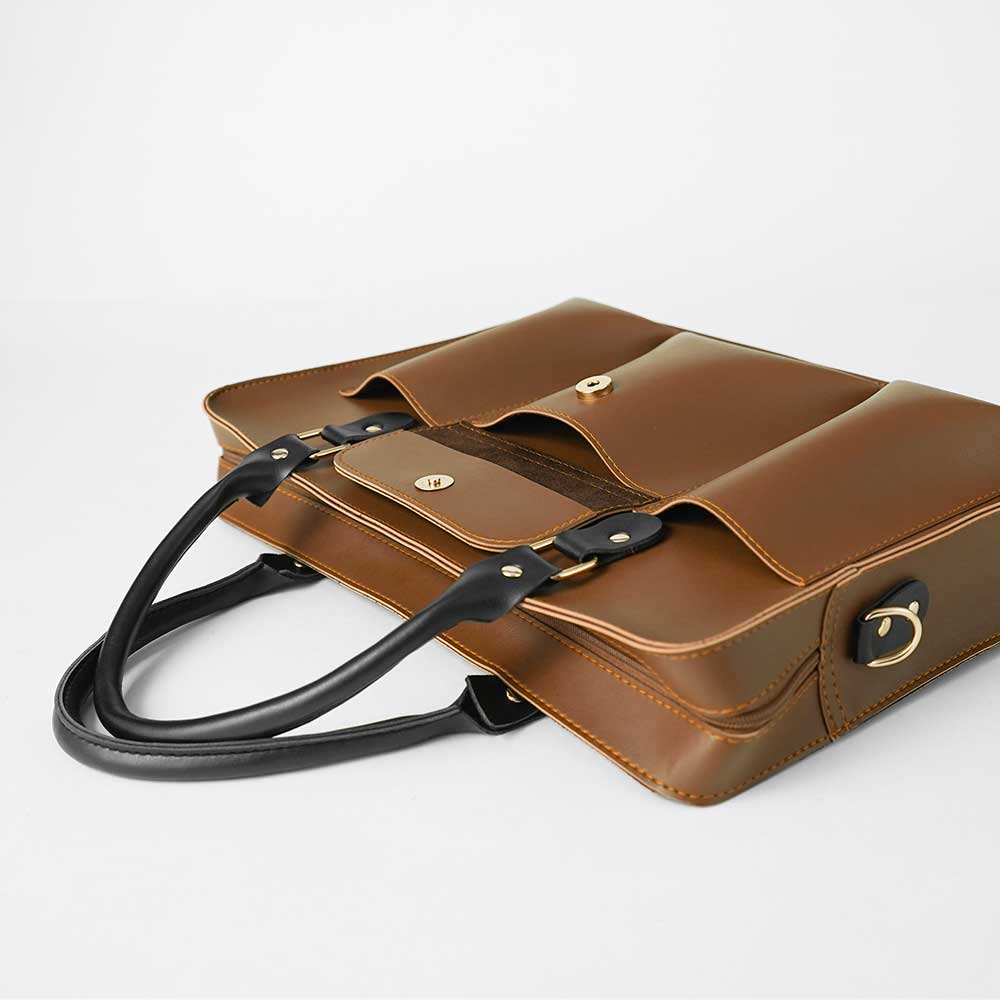 Fizzy Laptop Bag Brown - astorebags.pk