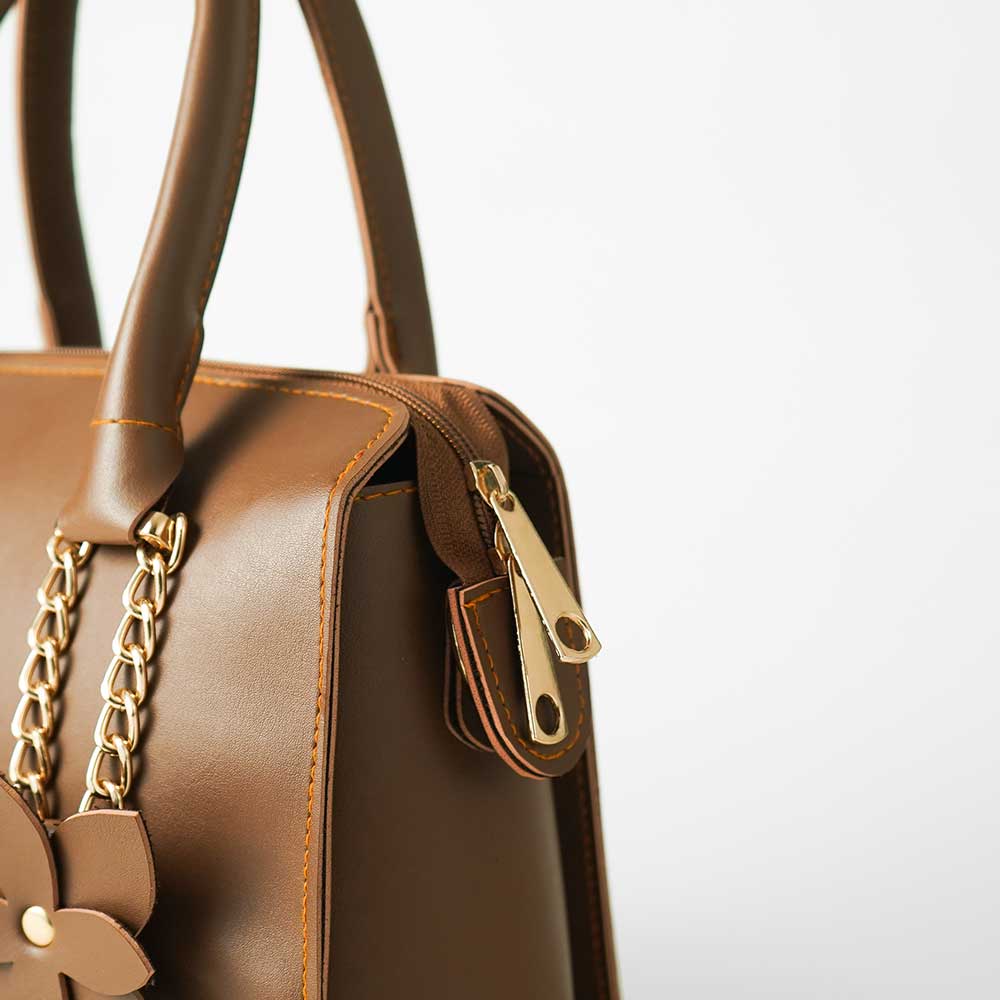 Floweret Bag Brown - astorebags.pk