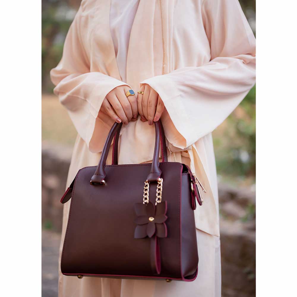 Floweret Bag Maroon - astorebags.pk
