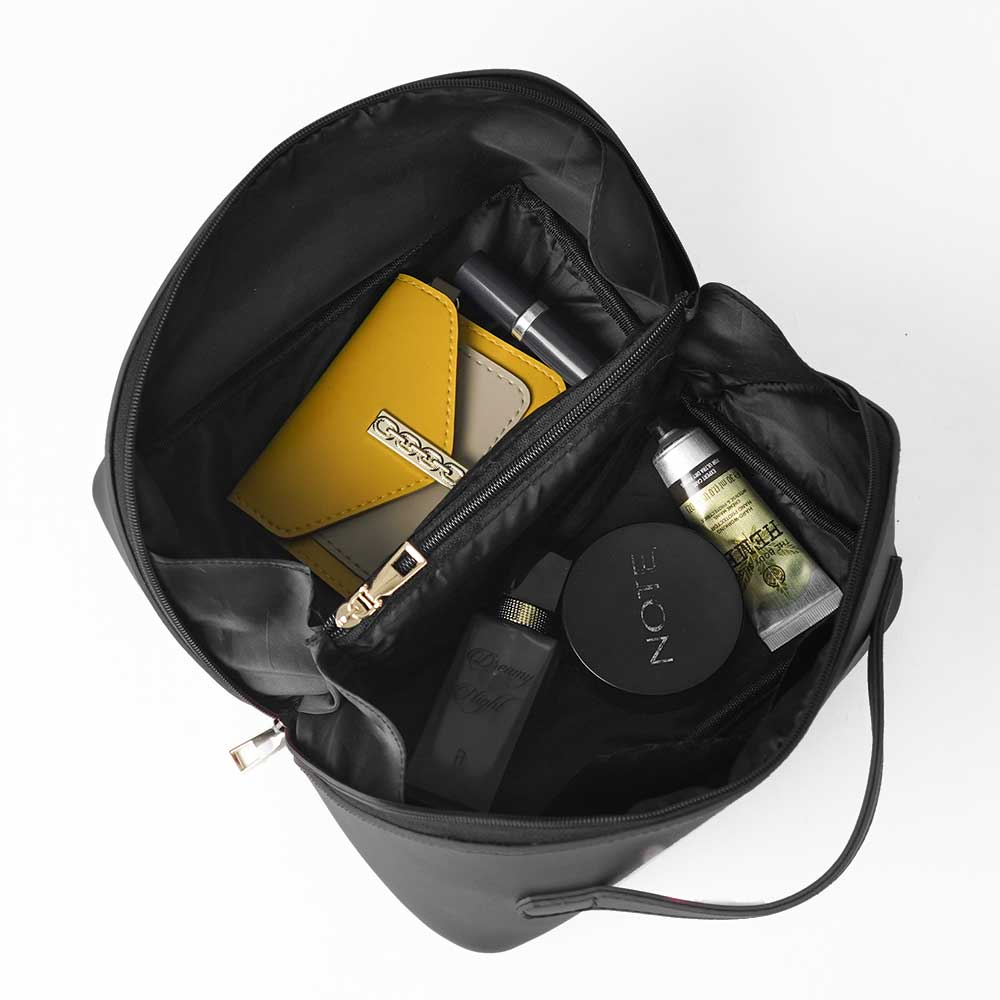Large Capacity Travel Cosmetic Bag Black - astorebags.pk