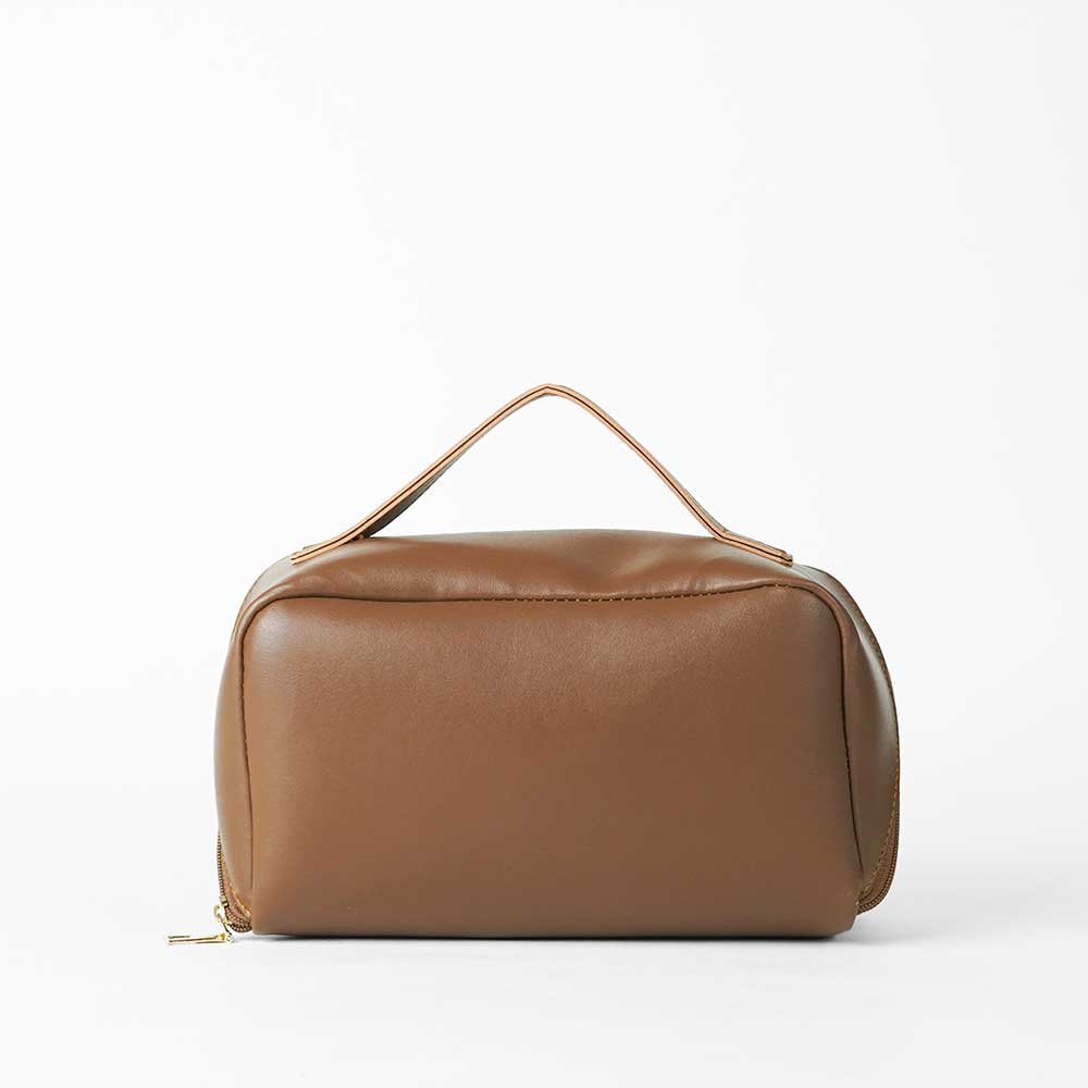 Large Capacity Travel Cosmetic Bag Brown - astorebags.pk