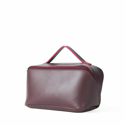 Large Capacity Travel Cosmetic Bag Maroon - astorebags.pk