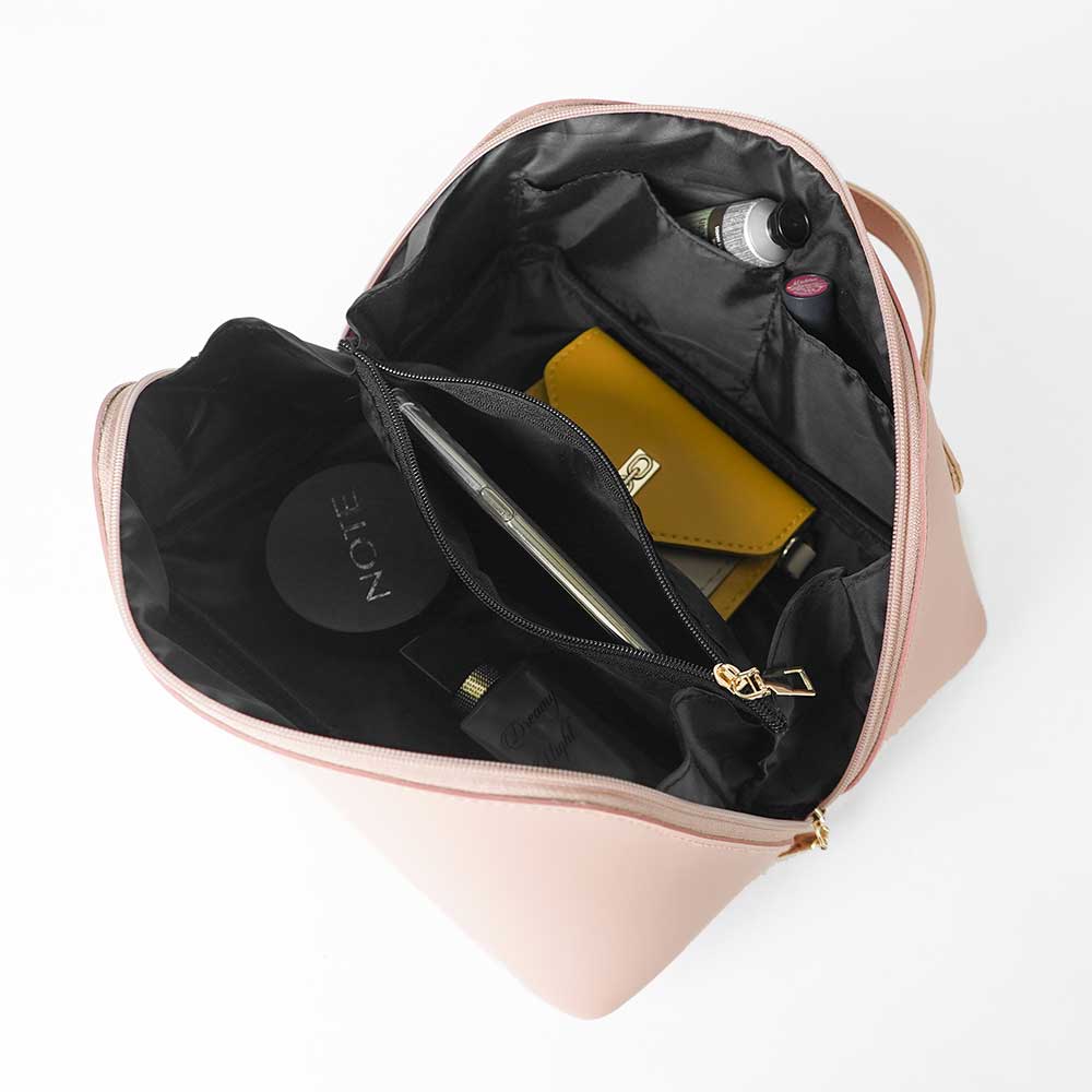 Large Capacity Travel Cosmetic Bag Peach - astorebags.pk