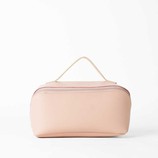 Large Capacity Travel Cosmetic Bag Peach - astorebags.pk