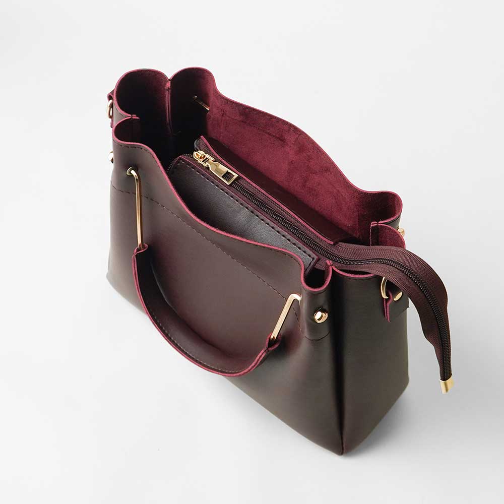 Mini Emerald set of 2 Bag Maroon - astorebags.pk