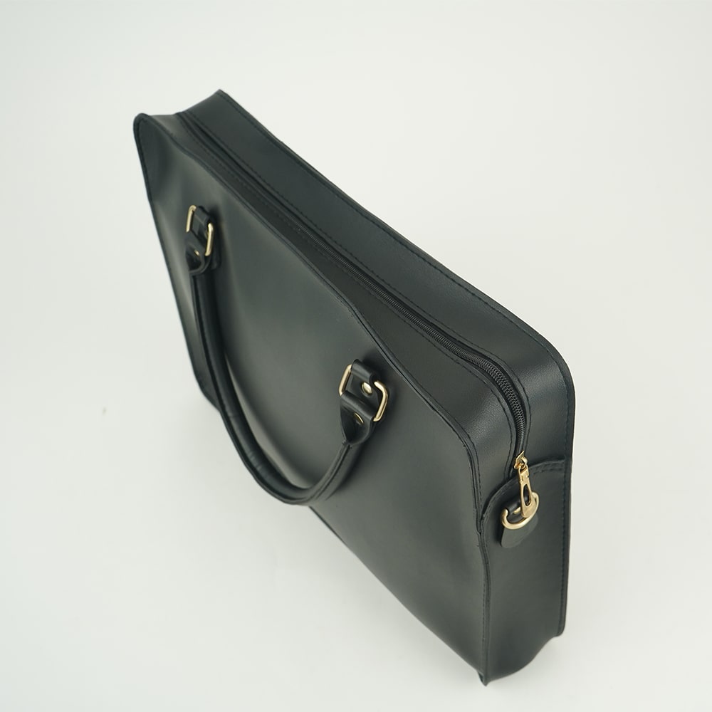 Multi Pockets Laptop Bag (Black) - astorebags.pk