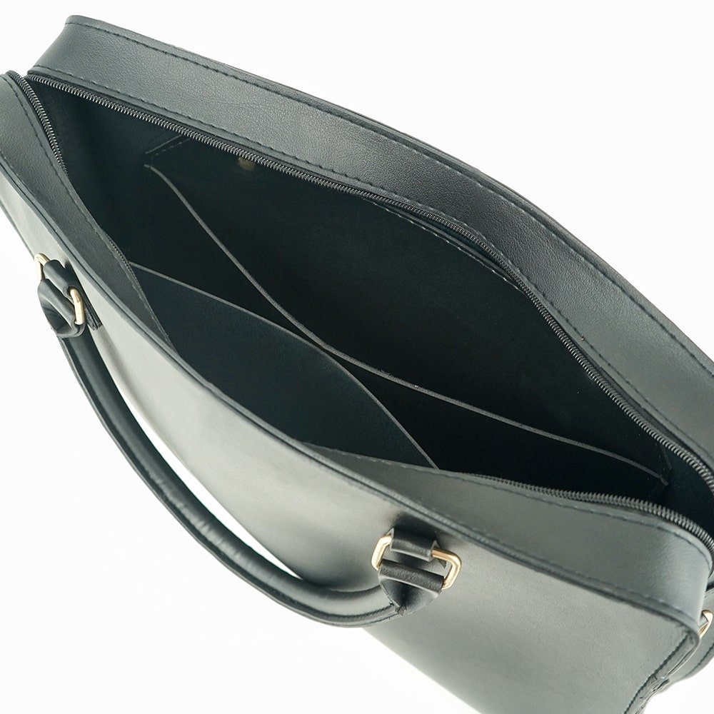 Multi Pockets Laptop Bag (Black) - astorebags.pk