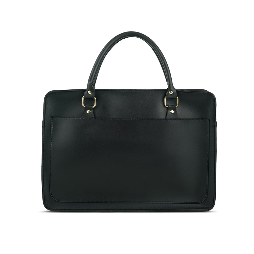 Multi Pockets Laptop Bag (Black) - astorebags.pk