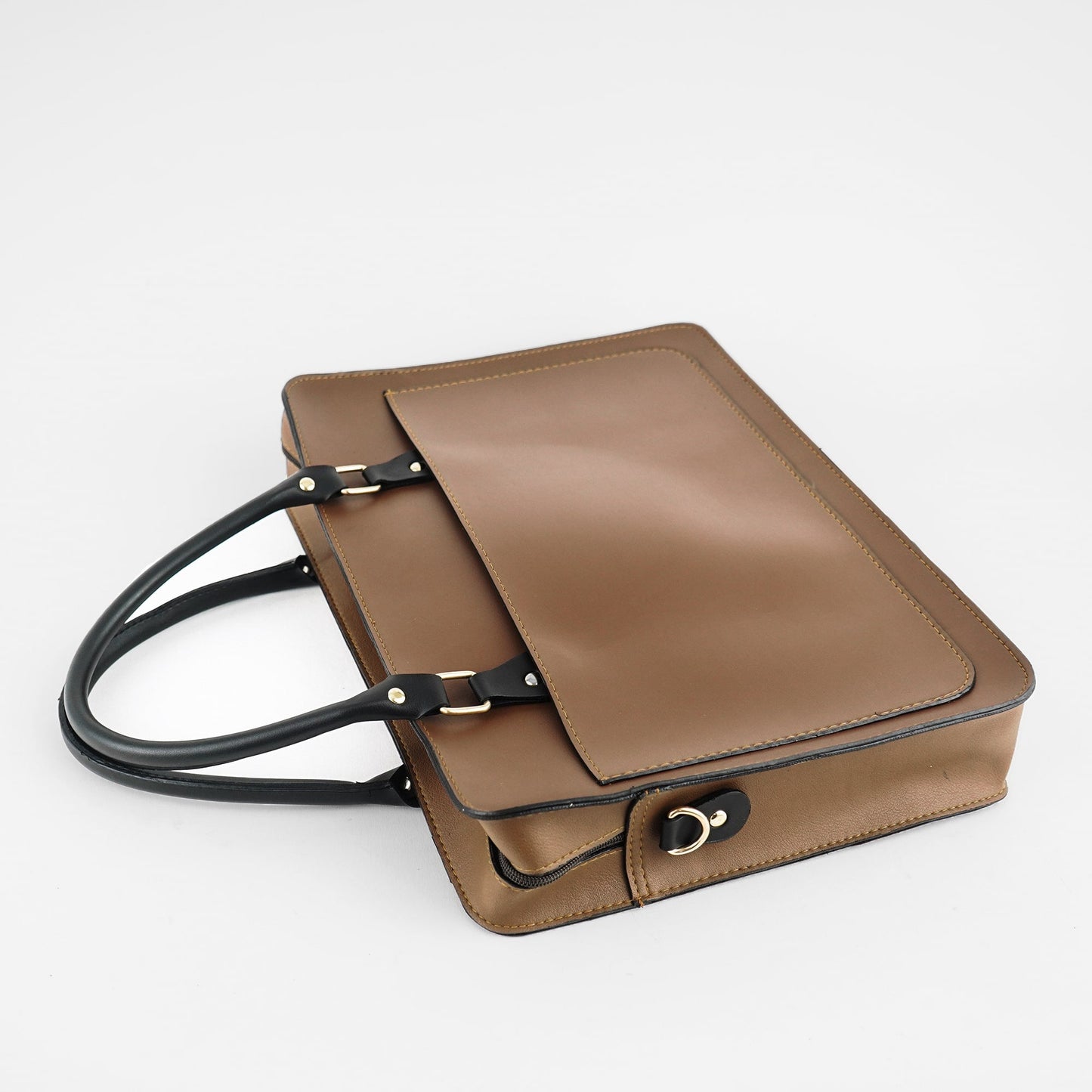 Multi Pockets Laptop Bag (Brown) - astorebags.pk