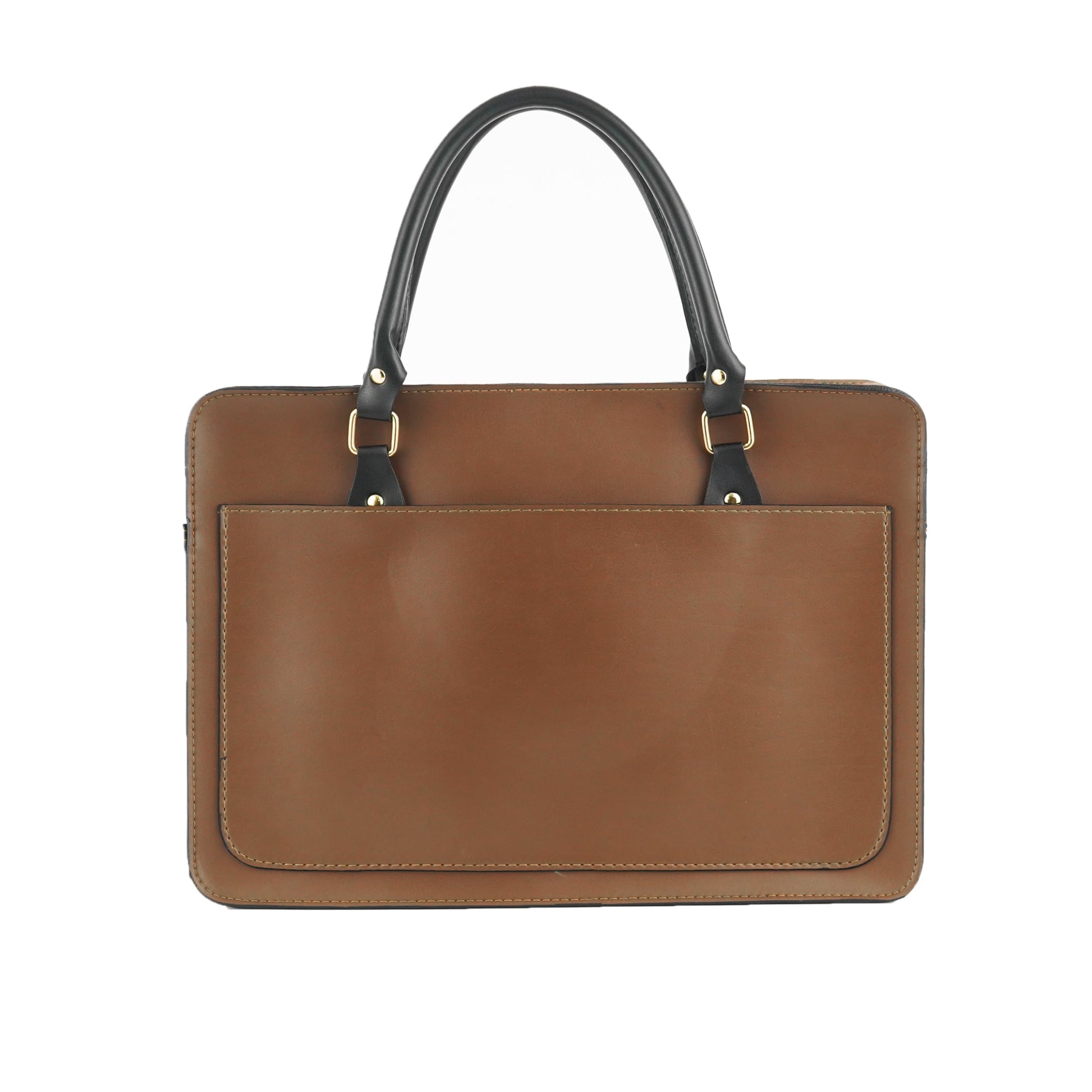 Multi Pockets Laptop Bag (Brown) - astorebags.pk
