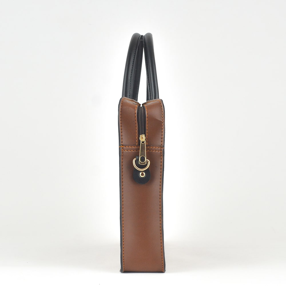 Multi Pockets Laptop Bag (Brown) - astorebags.pk