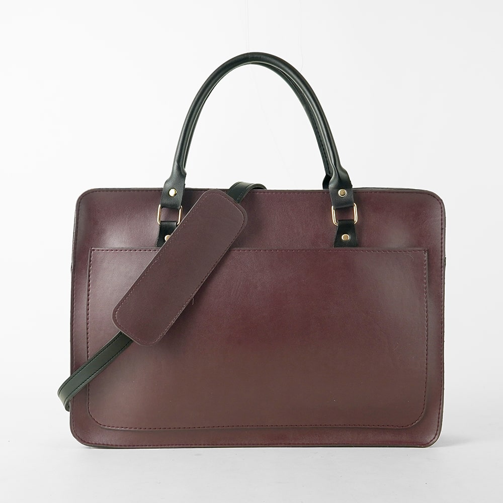 Multi Pockets Laptop Bag (Maroon) - astorebags.pk